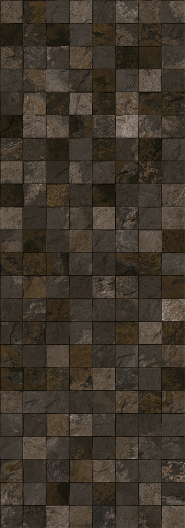 Porcelanosa Mosaico Tibet Black 31.6 x 90 cm