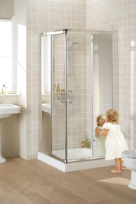 Lakes Mirror Collection Semi-Frameless Corner Entry