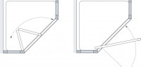 Lakes Classic Collection Framed Pentagon Enclosure Technical Drawing