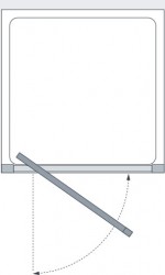 Lakes Classic Collection Framed Pivot Door Technical Drawing