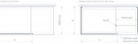 Lakes Coastline Marseilles Shower Screen Technical Drawings