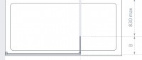 Lakes Coastline Nice 10mm Shower Screen Technical Drawing