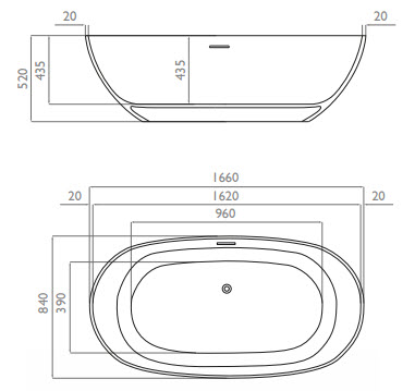 Waters Cloud Bath Dimensions