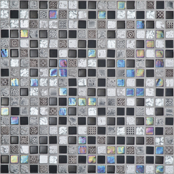 porcelanosa imperia mix silver black 30.1x30.1