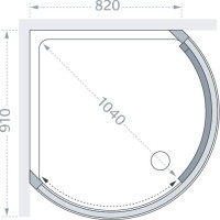 Lakes Classic Curved Corner Slider Technical Drawing