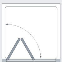 Lakes Classic Semi Frameless Bi Fold Door Technical Drawing