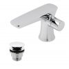 ALT-100-CC-CP Vado Altitude Progressive Mono Basin Mixer Deck Mounted With Universal Basin Waste