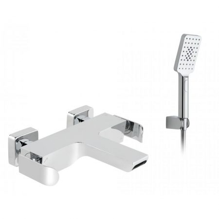 Vado Kovera Exposed Wall Mounted Bath Shower Mixer With Shower Kit