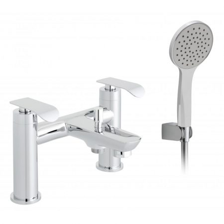 Vado Kovera 2 Hole Bath Shower Mixer Deck Mounted With Shower Kit