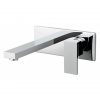 NOT-109SA-CP Vado Notion Wall Mounted 2 Hole Single Lever Basin Mixer With Rectangular Back Plate
