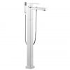 NOT-133+K-CP Vado Notion Bath Shower Mixer With Shower Kit Single Lever Floor Mounted