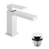 NOT-200-CC-CP Vado Notion Slimline Deck Mounted Single Lever Mono Basin Mixer With Universal Basin Waste