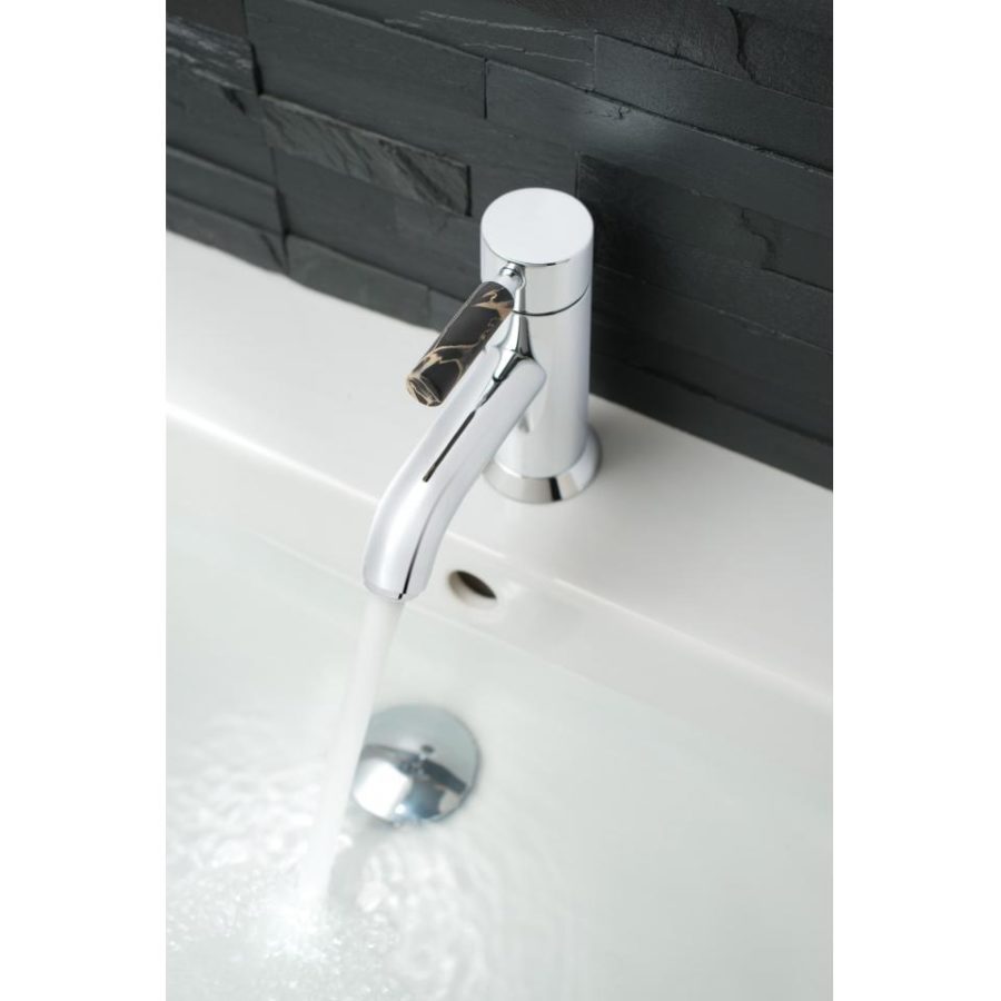ORI-100-CC-CP Vado Origins Mono Basin Mixer Smooth Bodied Single Lever Deck Mounted With Universal Basin Waste 2