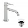 ORI-200-CC_CP Vado Origins Slimline Mono Basin Mixer Smooth Bodied Single Lever Deck Mounted With Universal Basin Waste