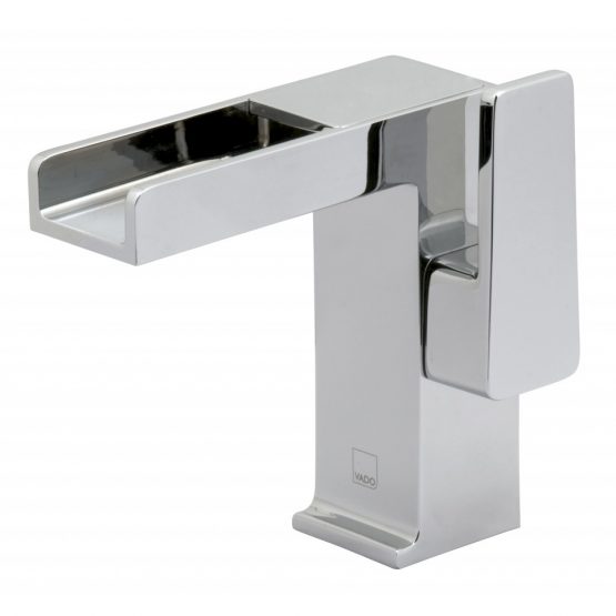 SYN-100-SB- CP Vado Synergie Progressive Single Lever Basin Mixer With Waterfall Spout