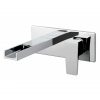 SYN-109SA-CP Vado Synergie 2 Hole Basin Mixer Single Lever Wall Mounted With Waterfall Spout